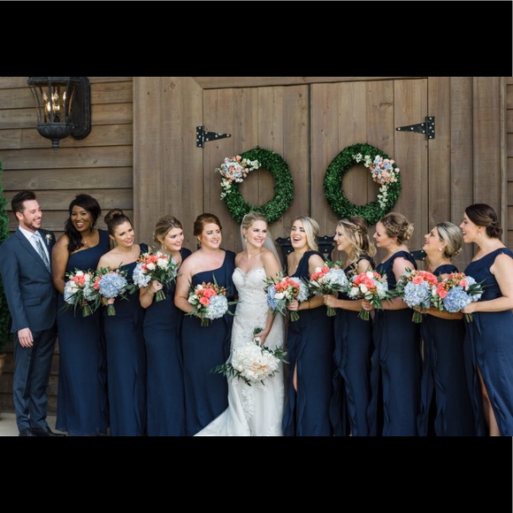 Ver Wang David’s Bridal One-Shoulder Dress - Picture 3 of 3